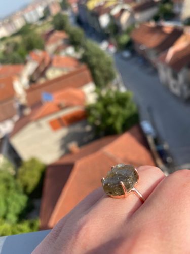 Raw Crystal Ring Labradorite photo review