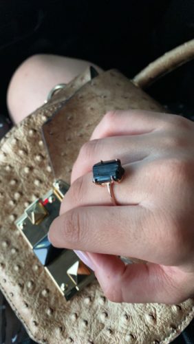 Raw Crystal Ring Black Tourmaline photo review