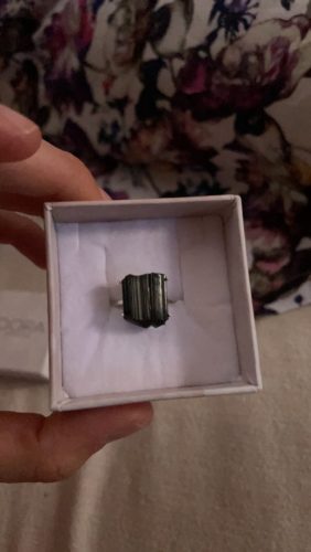 Raw Crystal Ring Black Tourmaline photo review