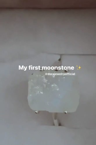 Raw Crystal Ring Moonstone photo review