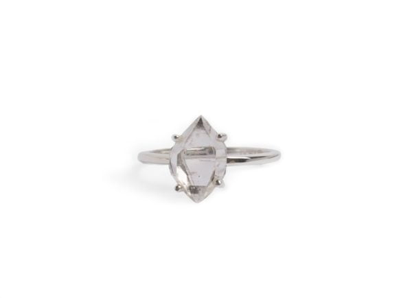 HERKIMER diamond, silver,front