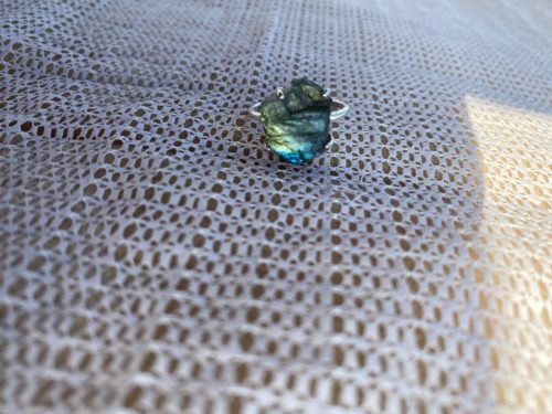 Raw Crystal Ring Labradorite photo review