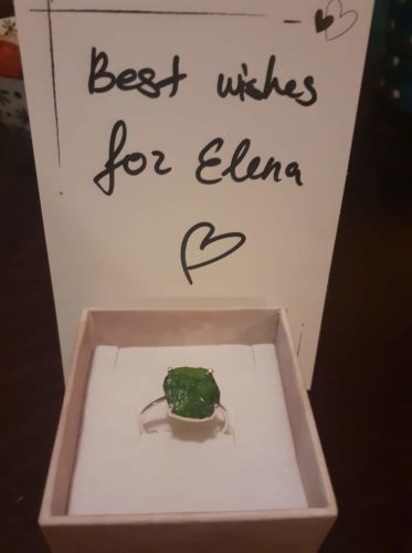 Raw Crystal Ring Chrome Diopside photo review